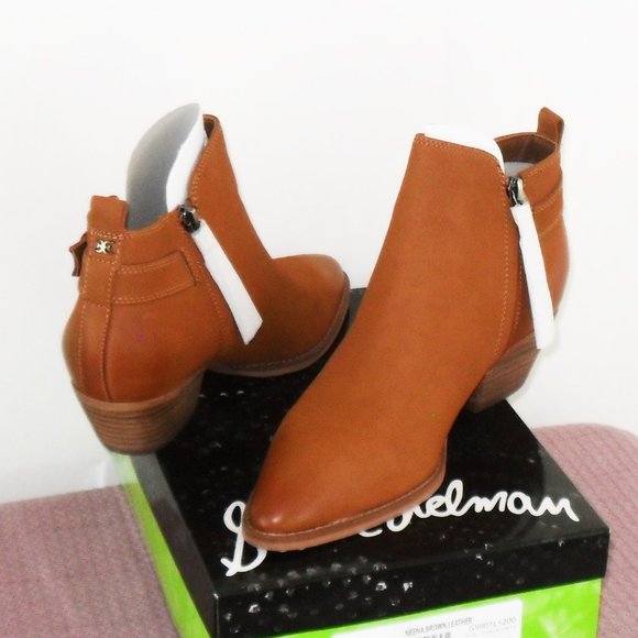 Sam Edelman Neena Leather Point Toe Ankle - Picture 5 of 8